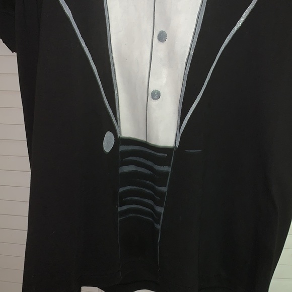 Vintage bowtie unisex suit shirt - Picture 4 of 9